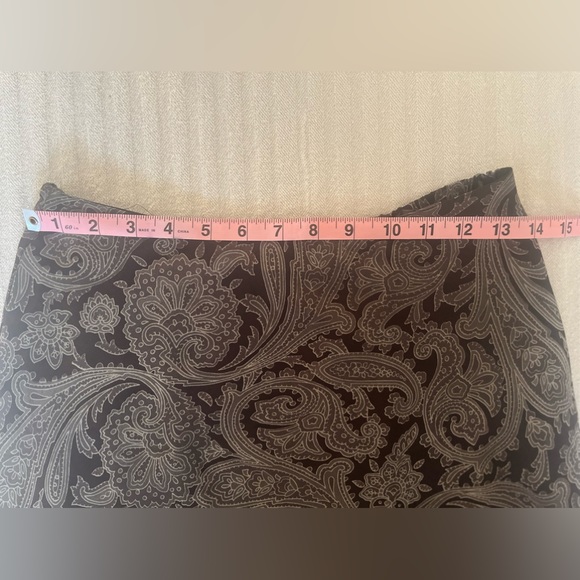 Vintage Express Paisley Brown Skirt - Picture 6 of 8